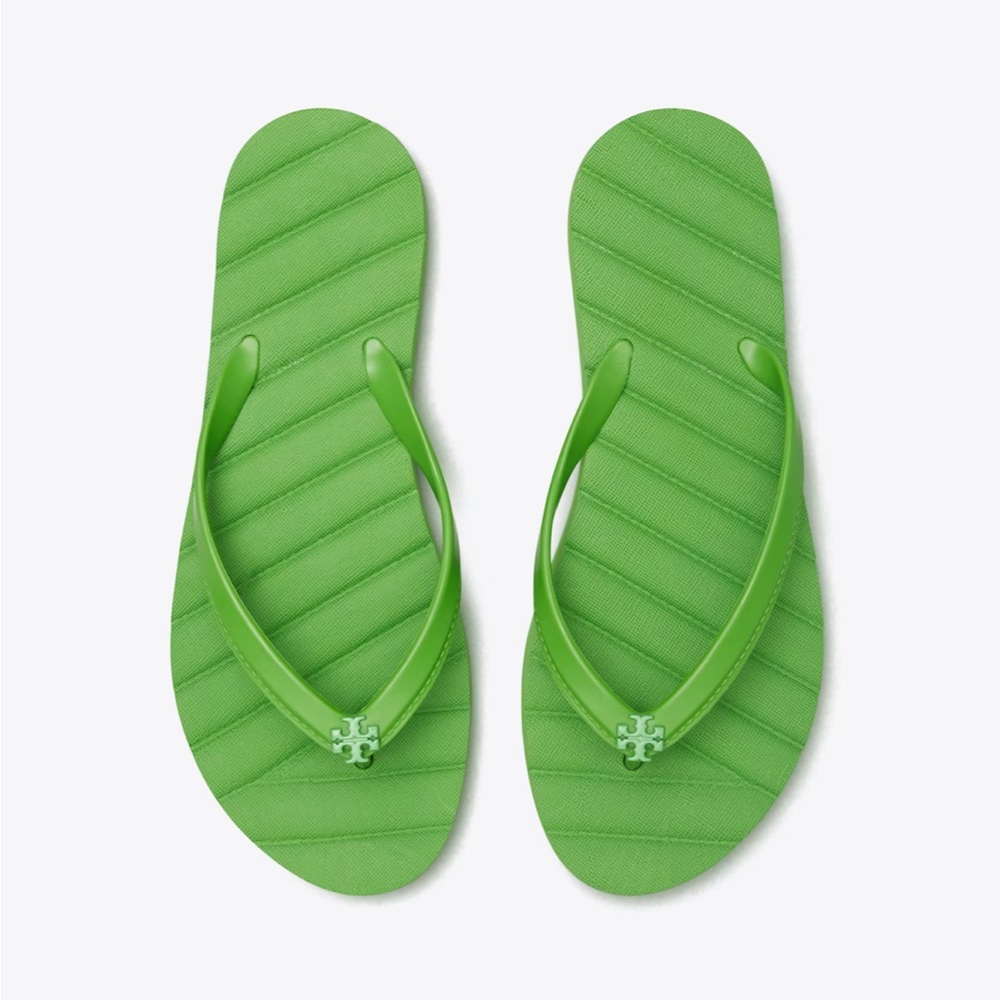 NWT TORY BURCH Kira Flip Flop in Green!